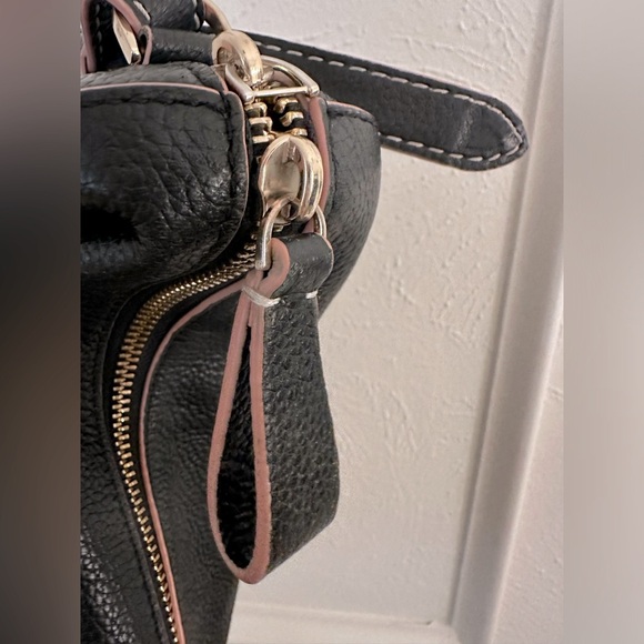 Kate Spade ♠️ Black Leather Shoulder Bag - Picture 4 of 6